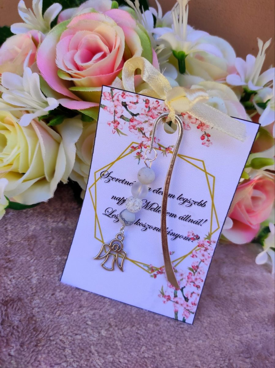 Koszorúslány felkérő könyvjelző